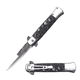 Snake Eye Spring Opening Assisted SKULL Tactical Stiletto Style Pocket Knife