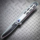 Wartech - 8.5" Chrome | Spring Assisted Pocket Knife