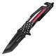 Wartech 8.5" Thin Blue Line Rescue Pocket Knife Police