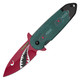 7.25" Military Shark Bomb Pocket Knife