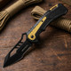 Wartech - 8.25” Tactical Yellow & Black | Spring Assisted Pocket Knife