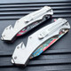 Land Of The Free Statue Of Liberty USA American Flag Patriotic Pocket Knife