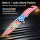 Land Of The Free Statue Of Liberty USA American Flag Patriotic Pocket Knife