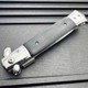9" Black Premium Italian Milano Stiletto Tactical Spring Assisted Pocket Knife