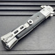 9" Black Premium Italian Milano Stiletto Tactical Spring Assisted Pocket Knife
