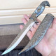 12" Wild Animal Head Stainless Steel Blade Fantasy Dagger w/ Sheath (Bear, Eagle, Wolf)