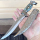 12" Wild Animal Head Stainless Steel Blade Fantasy Dagger w/ Sheath (Bear, Eagle, Wolf)