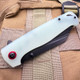 Sigma Wharncliffe Blade G10 Handle Ball Bearing Flipper Pocket Knife - Jade Color