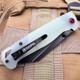 Sigma Wharncliffe Blade G10 Handle Ball Bearing Flipper Pocket Knife - Jade Color