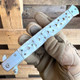 12" Falcon Big Boy Stiletto Spring Assisted Folding Pocket Knife - White Pearl Handle