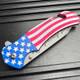 First Amendment Spring Assisted USA FLAG Folding Pocket Knife