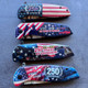 USA 250th Anniversary Folding Pocket Knife - American Flag - Presidents Cool Gift