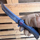 8.25" Falcon Spring Assisted Pocket Knife - Hamon Blade