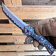 8.25" Falcon Spring Assisted Pocket Knife - Hamon Blade