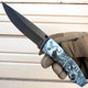 8.5" Dark Moon Wolf Spring Assisted Folding Pocket Knife
