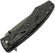 8.5" Dark Moon Wolf Spring Assisted Folding Pocket Knife