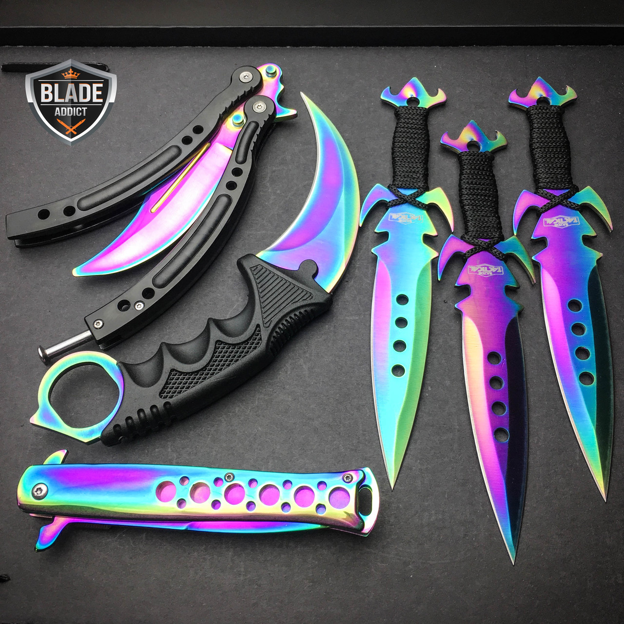 Rainbow Knife Set and Knife Magnet