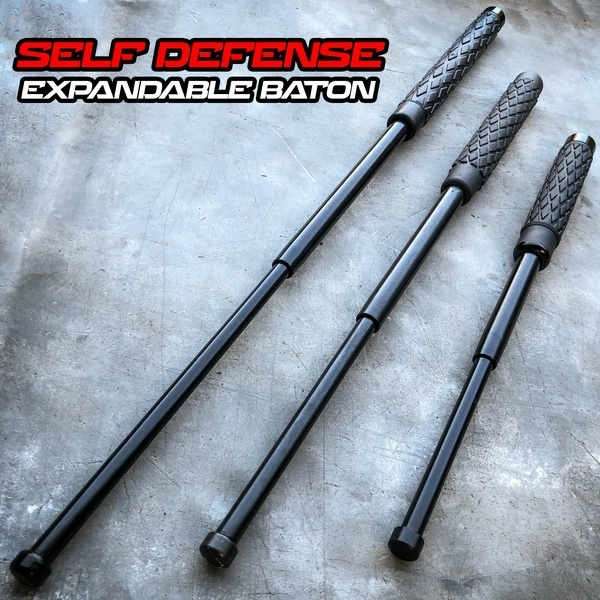 EXTRA LONG Self Defense EXTENDABLE Walking Stick Baton Style Tactical  Combat Police NEW - MEGAKNIFE