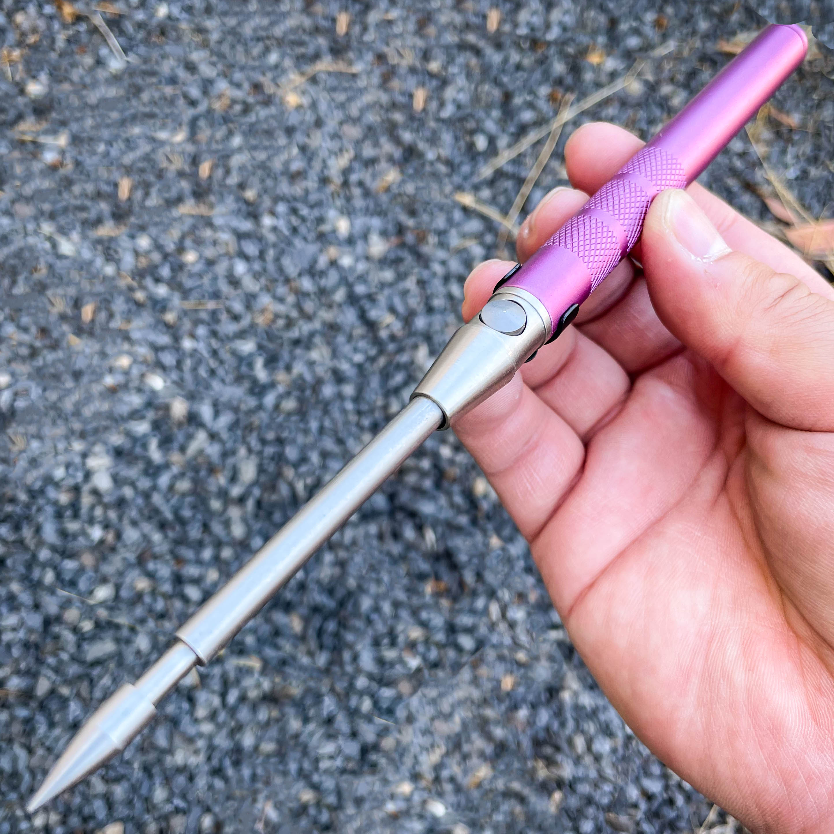 Guard Father Spike Automatic OTF Icepick Pink MEGAKNIFE