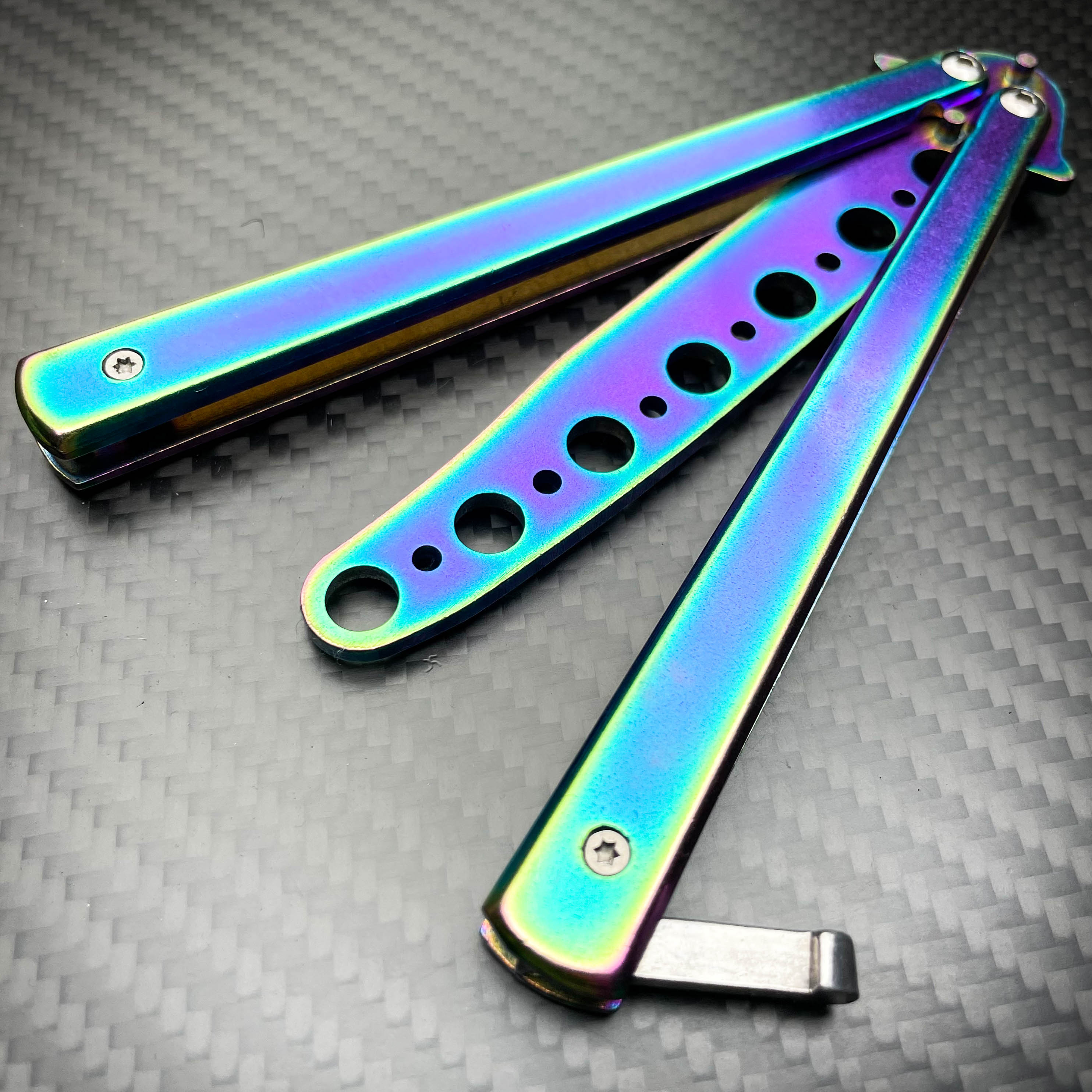 Dull Butterfly Knife Balisong Trainer – Winged Edge Butterfly