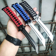 9.5" Samurai Japanese Style Tanto Blade Butterfly Knife Balisong 