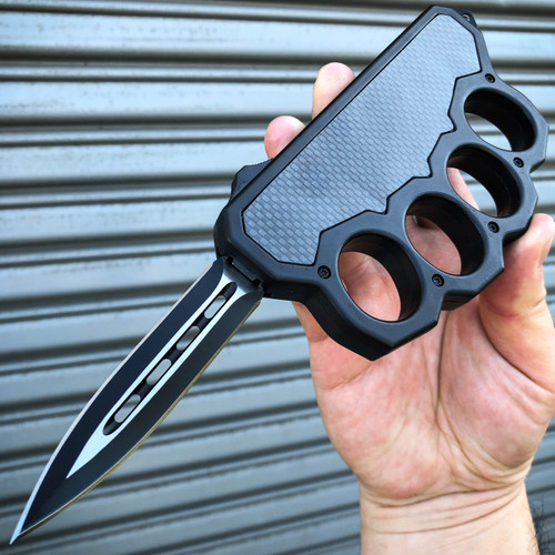 Exclusive Carbon Fiber Knuckle OTF MEGAKNIFE