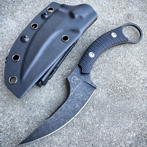 2PC TACTICAL COMBAT KARAMBIT NECK KNIFE Hunting BOWIE FIXED BLADE GALAXY SET  - MEGAKNIFE