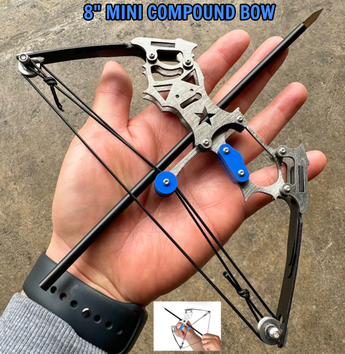 8" Archery Mini Compound Bow and Arrow Set MEGAKNIFE