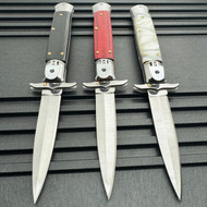 8.25" Stiletto Automatic Knife w/ Pouch