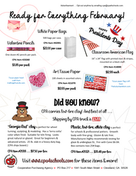 Make sure you see our February Flyer