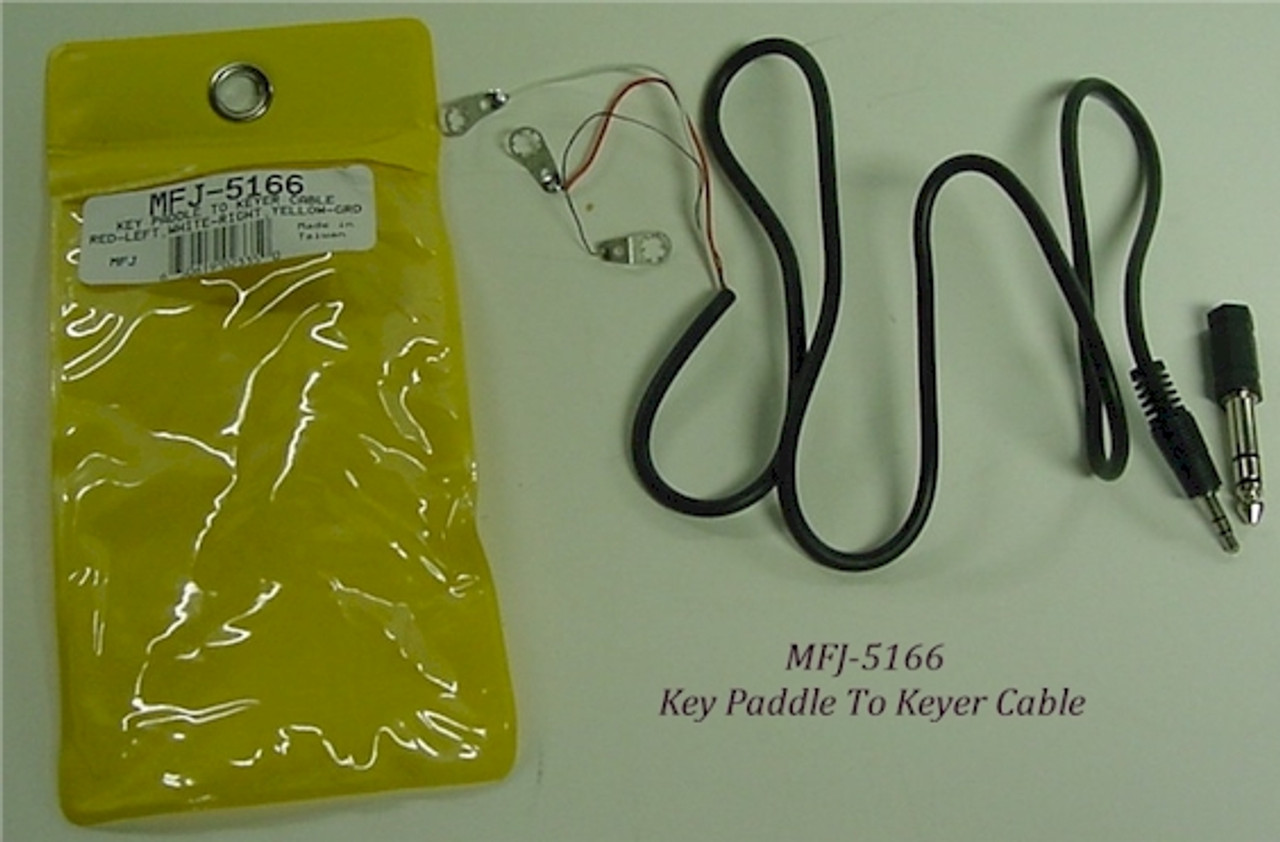 MFJ-5166,  KEY PADDLE TO KEYER CABLE