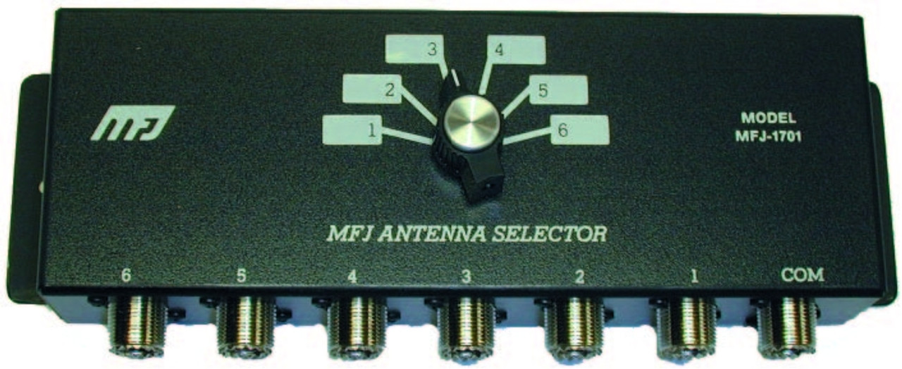 MFJ-1701, Antenna Switch, 6 Positions, 2 KW PEP