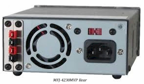 MFJ-4230MVP, COMPACT SWITCHING POWER SUPPLY WITH METER,  4-16 VOLTS ADJUSTABLE - 110/220VAC