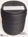 Antenna Support Rope, 3/16" 300', Black, Round, 100% Dacron Polyester Rope