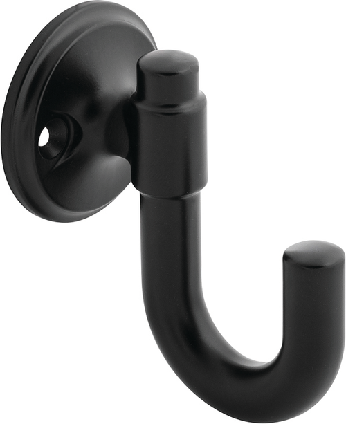 Piper Collection Hook 1-1/8'' cc Matte Black Finish H077859MB
