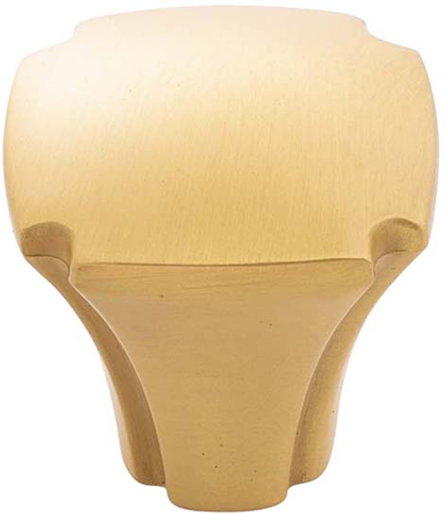 Veranda Collection Knob 1-1/8'' Square Brushed Golden Brass Finish H077861BGB