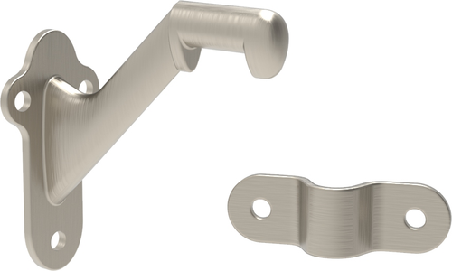 Hand Rail Brackets Collection Handrail Bracket Heavy Duty 2-13/16'' Satin Nickel Finish H078451SN