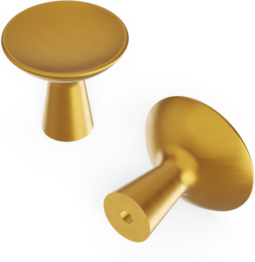 Maven Collection Knob 1-1/4'' Diameter Brushed Golden Brass Finish H078776BGB