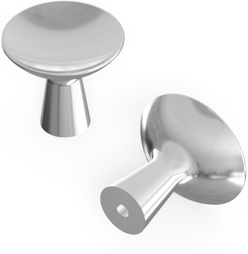 Maven Collection Knob 1-1/4'' Diameter Chrome Finish H078776CH