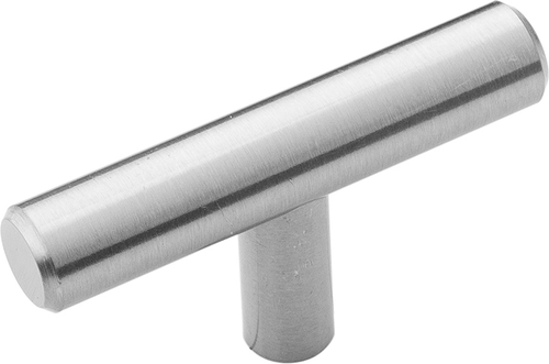 Bar Pulls Collection T-Knob 2-3/8'' x 1/2'' Stainless Steel Finish HH075591-SS