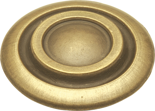 Cavalier Collection Knob 1-1/4'' Diameter Antique Brass Finish P121-AB