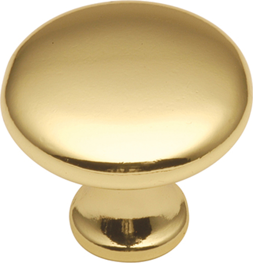 Conquest Collection Knob 1-1/8'' Diameter Polished Brass Finish P14255-3