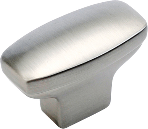 Metropolis Collection Knob Oval 1-7/16'' x 3/4'' Stainless Steel Finish P208-SS