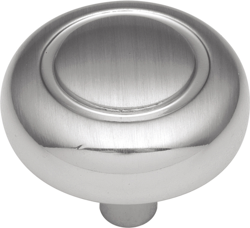 Eclipse Collection Knob 1-1/4'' Diameter Satin Silver Cloud Finish P209-SC