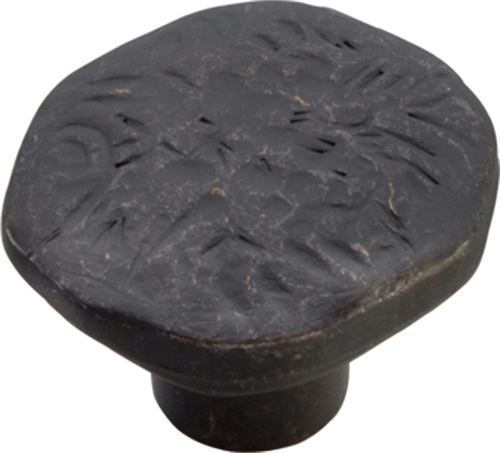 Carbonite Collection Knob 1-1/2'' Diameter Black Iron Finish P2182-BI
