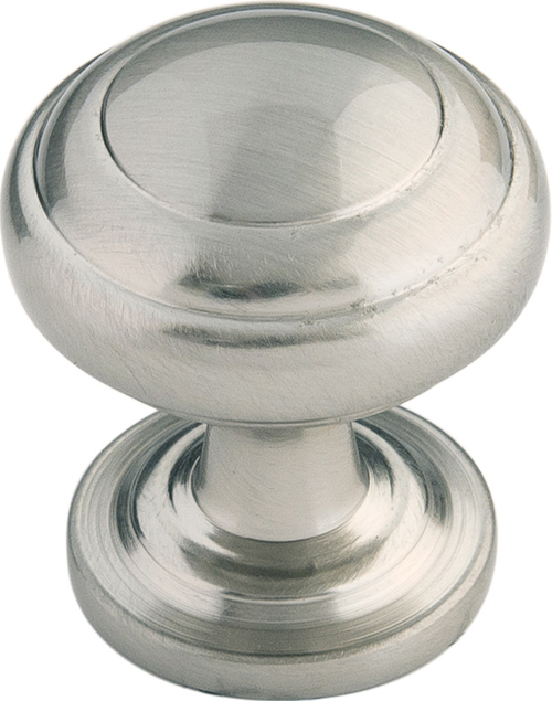 Zephyr Collection Knob 1'' Diameter Satin Nickel Finish P2286-SN