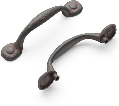 Refined Rustic Collection Pull 3'' cc Rustic Iron Finish P3001-RI