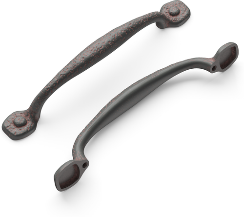 Refined Rustic Collection Appliance Pull 8'' cc Rustic Iron Finish P3006-RI