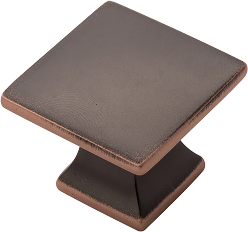 Studio Collection Knob 1-1/4'' Square Oil-Rubbed Bronze Highlighted Finish P3028-OBH