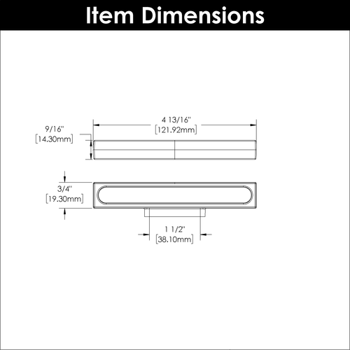 Metropolis Collection Pull 1-1/2'' cc Satin Nickel Finish P3042-SN